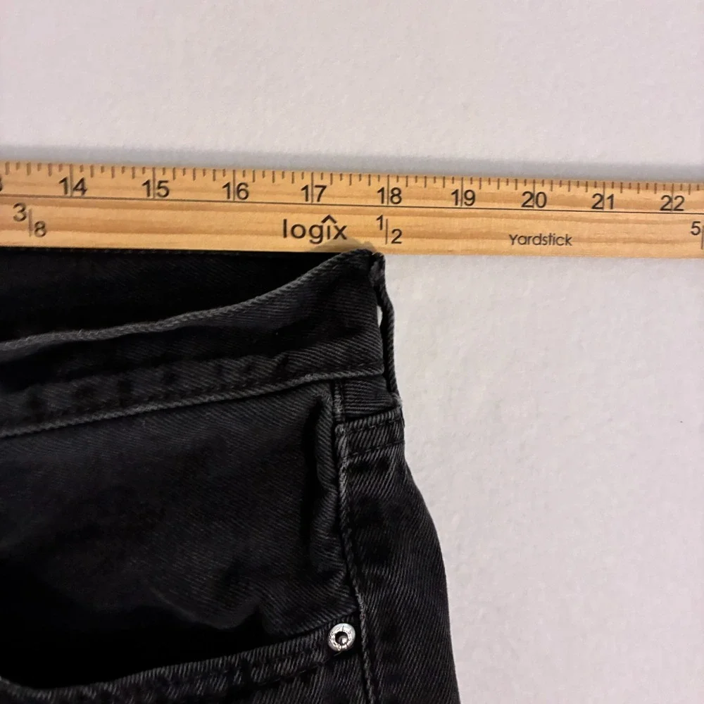 Levi's 505 Jeans Mens 36x32 (Fits 36x30) Black Denim Straight Leg Preppy